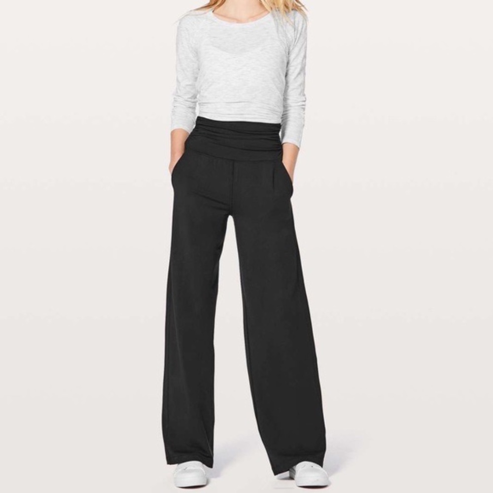 Lululemon black take it easy pants